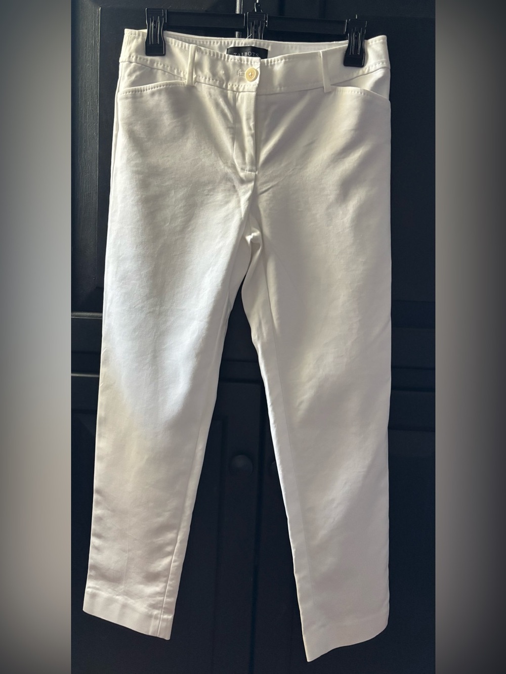 Talbots Hampshire Ankle White Pants